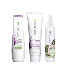 Biolage Hydrasource Kit Shampoo 250ml Conditioning Balm 200ml e All In One Coconut Spray 150ml