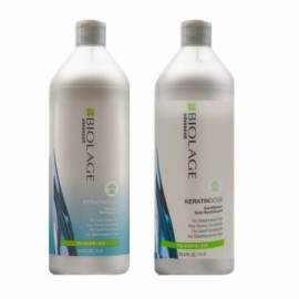 Biolage Advanced Keratindose Shampoo 1000ml e Conditioner 1000ml per Capelli Danneggiati