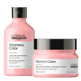 L'Oréal Professionnel Paris,Serie Expert Vitamino Color Kit per Capelli Colorati Shampoo 300ml Maschera 250ml