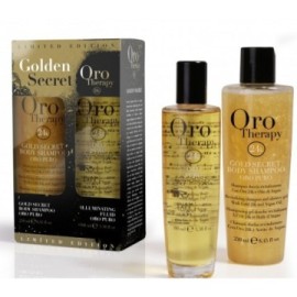 Fanola Oro Therapy Kit Golden Secret Body shampoo 250ml e Oro Fluido 100ml